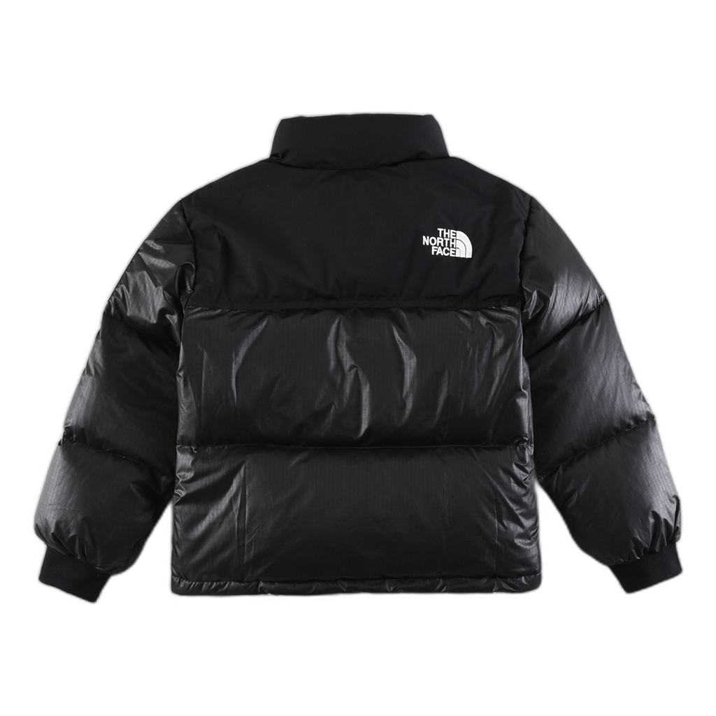 The North Face Nuptse Cropped Puffer Jacket in Black