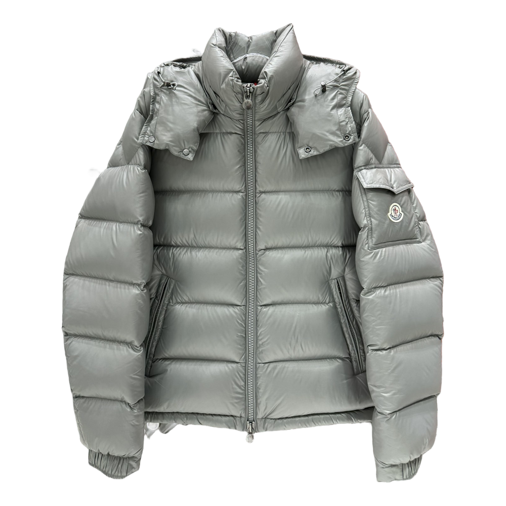 Moncler Maya Hooded Puffer Jacket in Gray