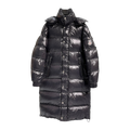 Moncler Hanoverian Glossy Hooded Long Puffer Coat