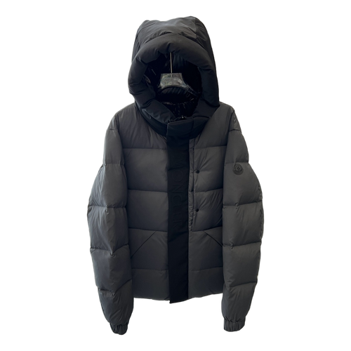 Moncler Contrast-Hood Colour-Block Puffer Jacket