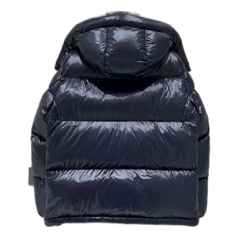 Moncler Montbeliard Hooded Puffer Jacket in Navy
