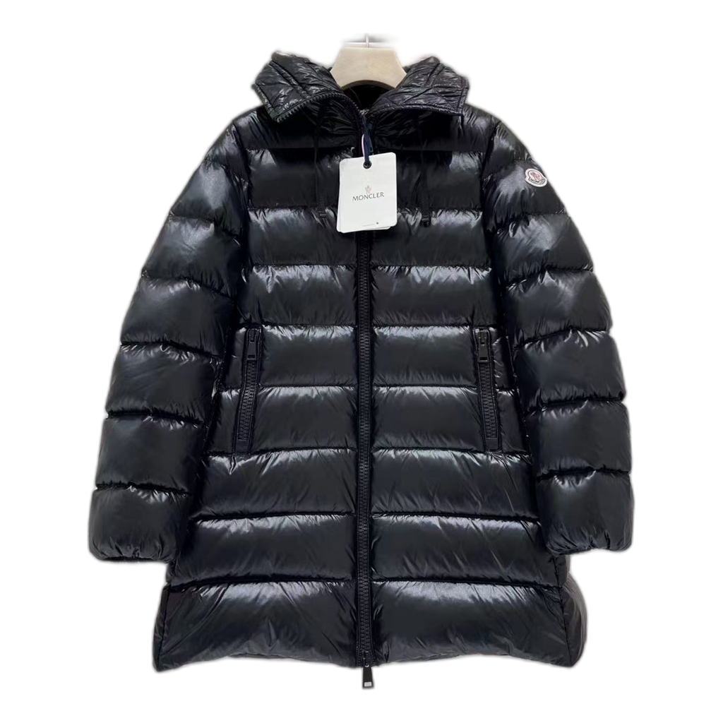 Moncler Suyen Hooded Puffer Coat in Black