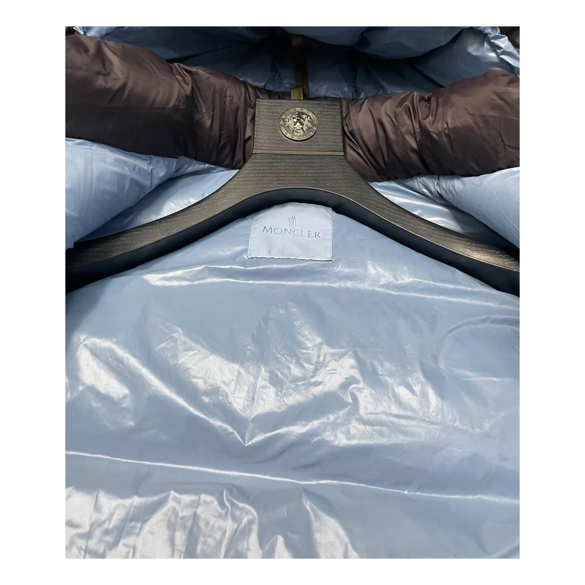 Moncler Oversized Chest-Badge Hooded Puffer Jacket
