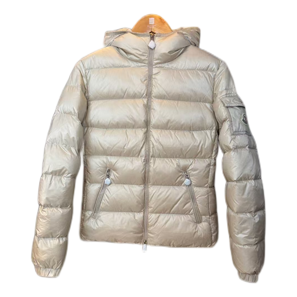 Moncler Gles Glossy Hooded Puffer Jacket