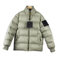 Moose Knuckles Stand-Collar Puffer Jacket in Sage Grey