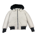 Moose Knuckles Men's Original Ballistic Shearling-Trim Bomber Jacket in Black