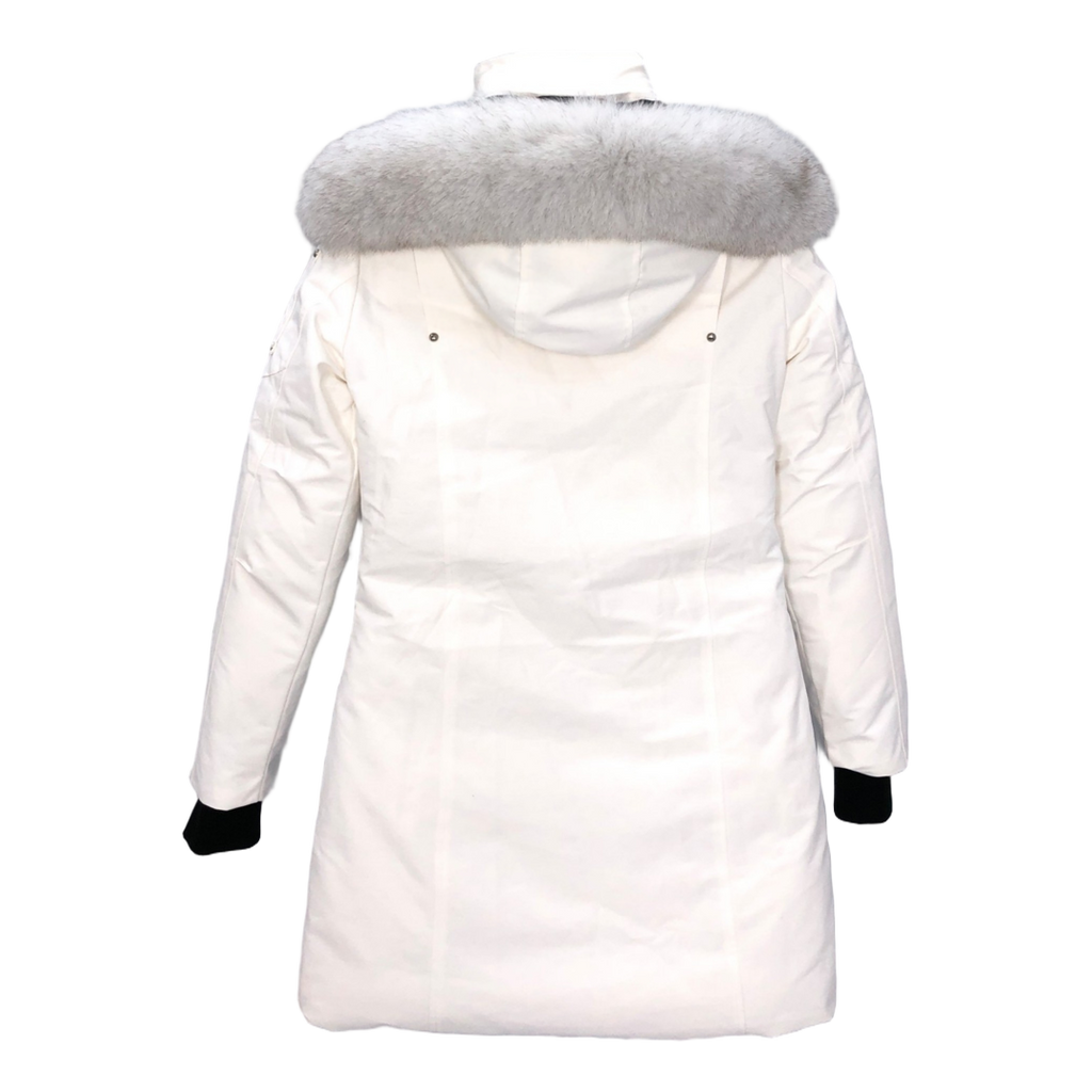 Moose Knuckles Stirling Parka with White Fur Trim