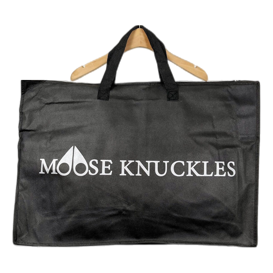 Moose Knuckles Gold Ballistic Fur-Trim Bomber Jacket in Black